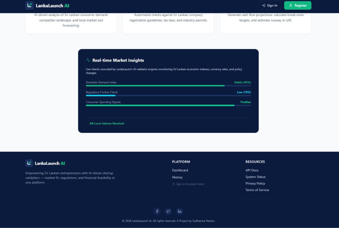 LankaLaunchAI Screenshot 2