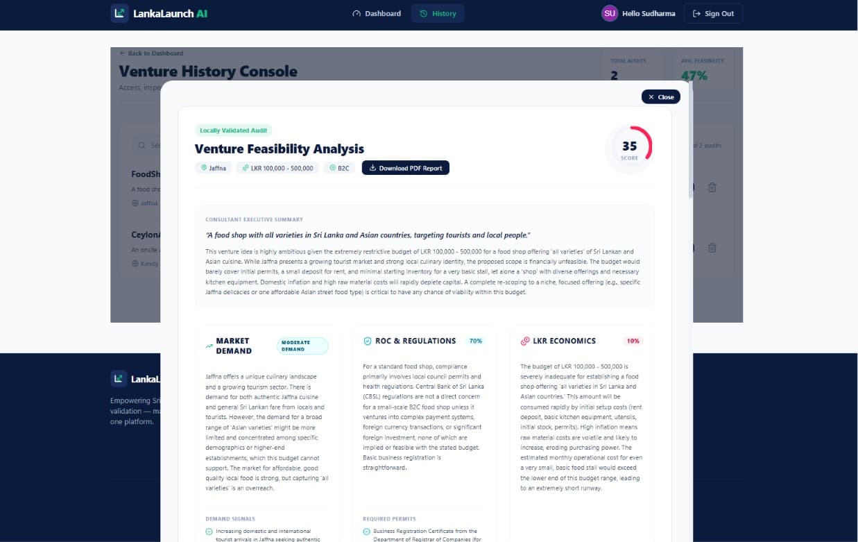 LankaLaunchAI Screenshot 4